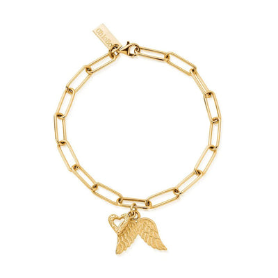 ChloBo Link Chain Love & Guidance Bracelet-Yellow Gold Plated - Steffans Jewellers