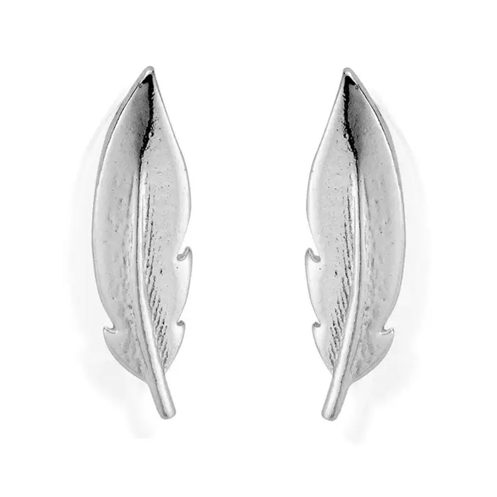 ChloBo Silver Cuff Feather Earrings - Steffans Jewellers