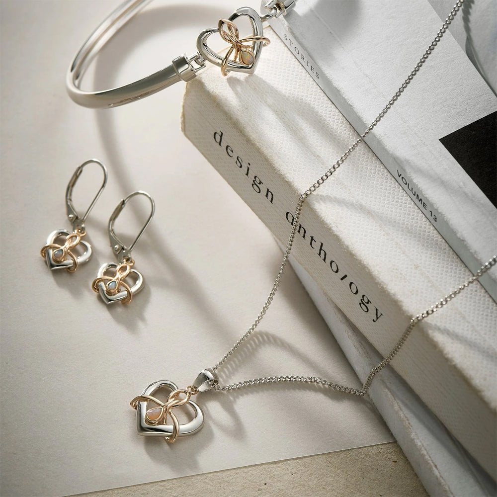 Clogau Dwynwen Opal Pendant Necklace