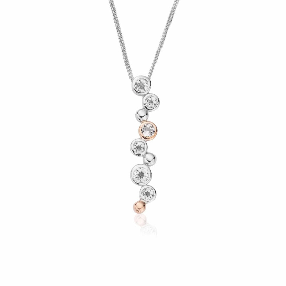 Clogau Sterling Silver Love Story Celebration Pendant Necklace