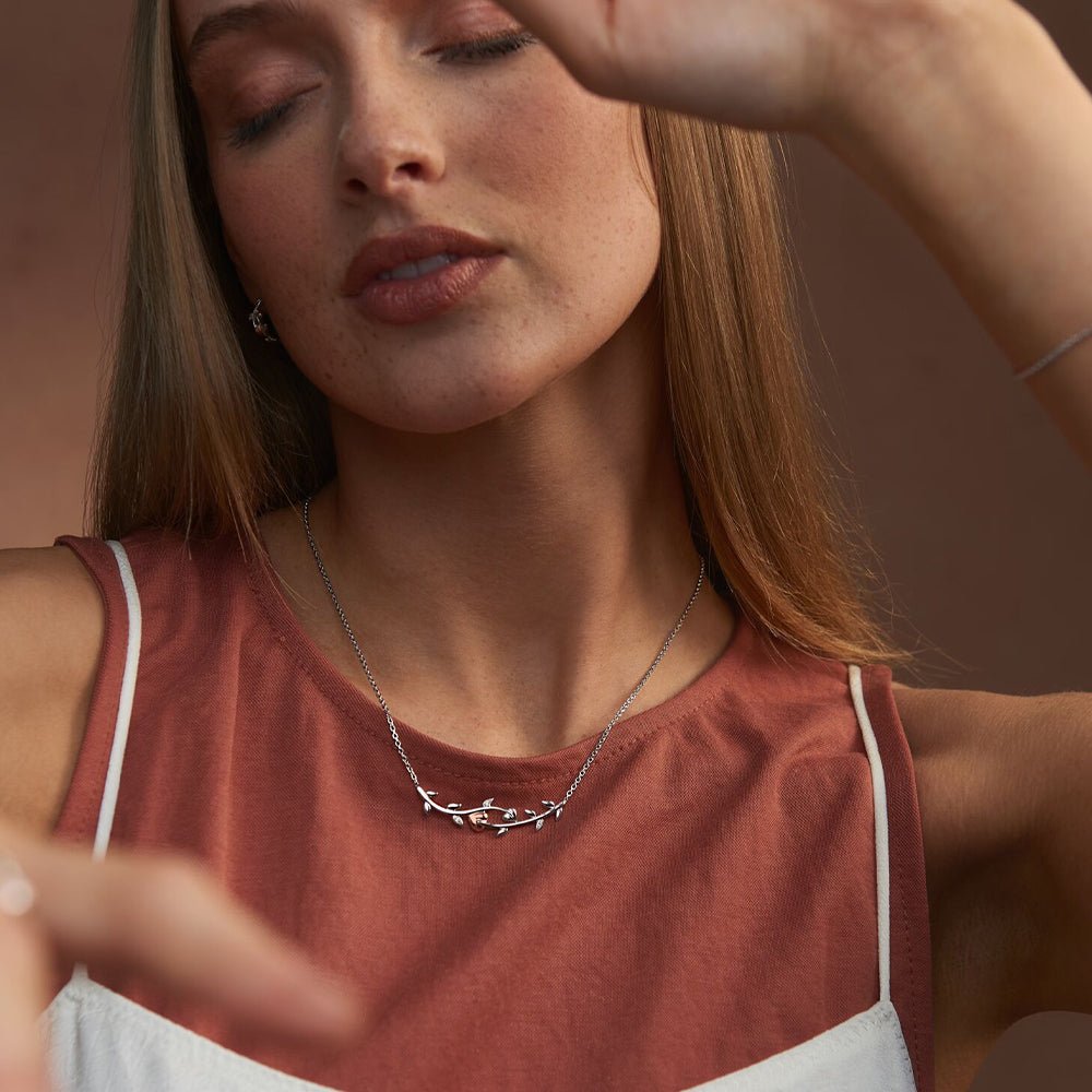 Clogau Vine of Life White Topaz Necklace