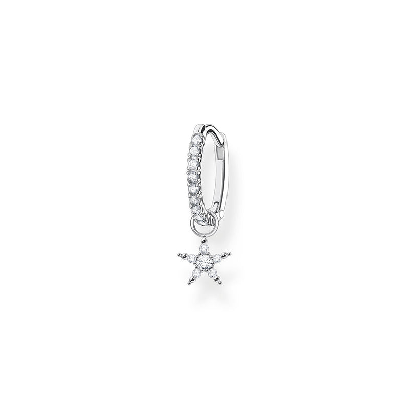 Thomas Sabo Single Hoop Earring With Star Silver