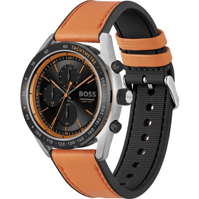 BOSS Centre Court 44mm Orange Men's Quartz Watch 1514025 - Steffans Jewellers