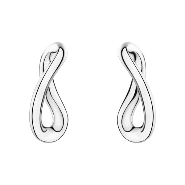 Georg Jensen INFINITY Earrings 452B Silver - Steffans Jewellers