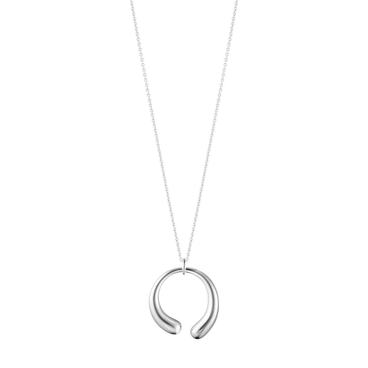 Georg Jensen Sterling Silver Large Mercy Pendant with Silver Chain