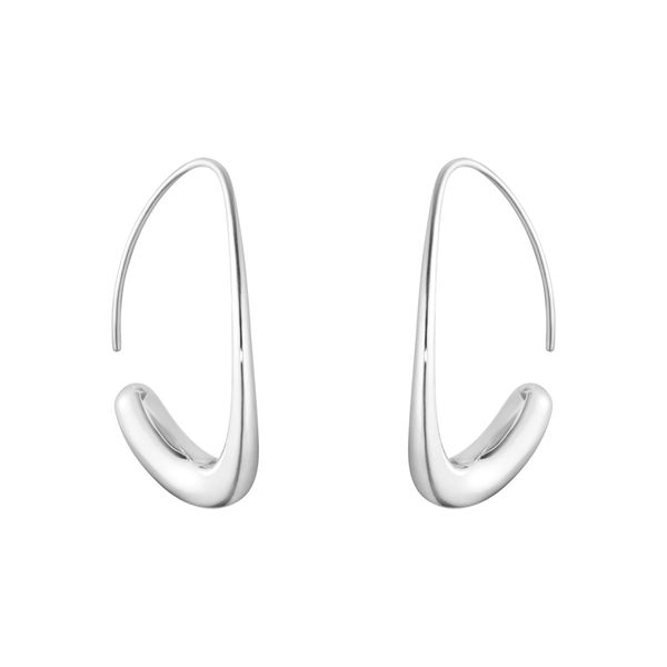 Georg Jensen OFFSPRING Open Earhoops 433E Silver - Steffans Jewellers