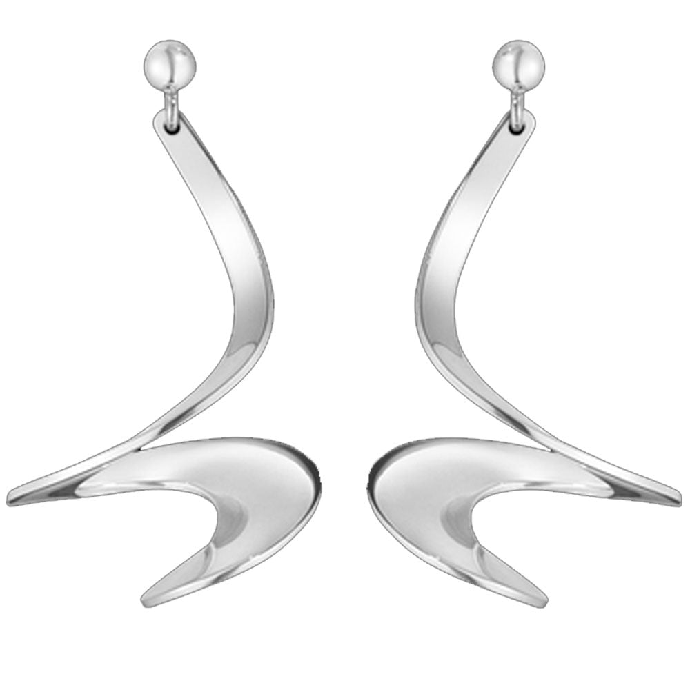 Georg Jensen Moebius Silver Earrings