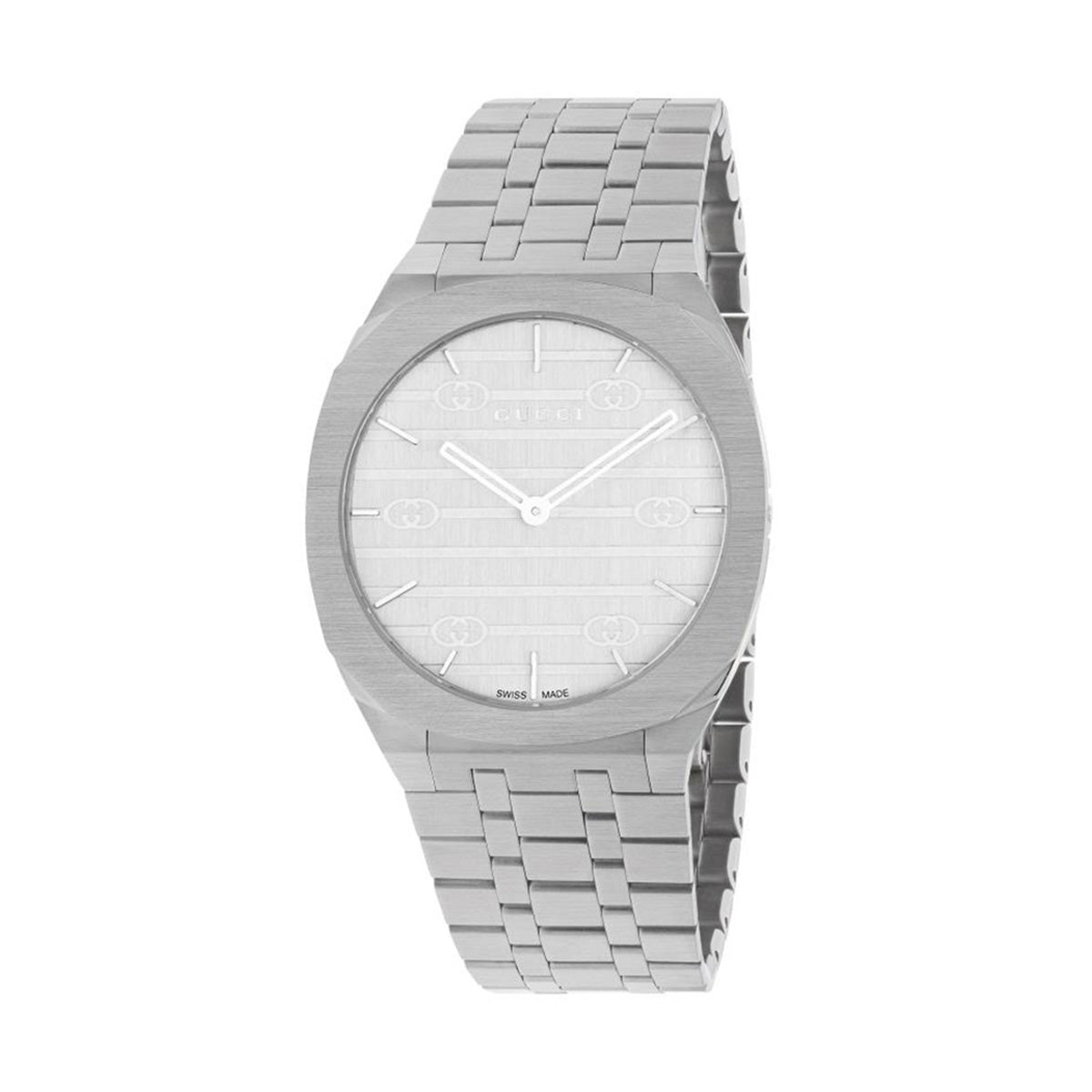 Gucci 25H Silver 38mm Dial Quartz Watch - Steffans Jewellers