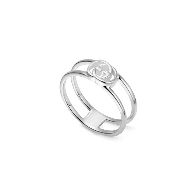 Gucci Interlocking G Sterling Silver 6mm Ring YBC298036001 from