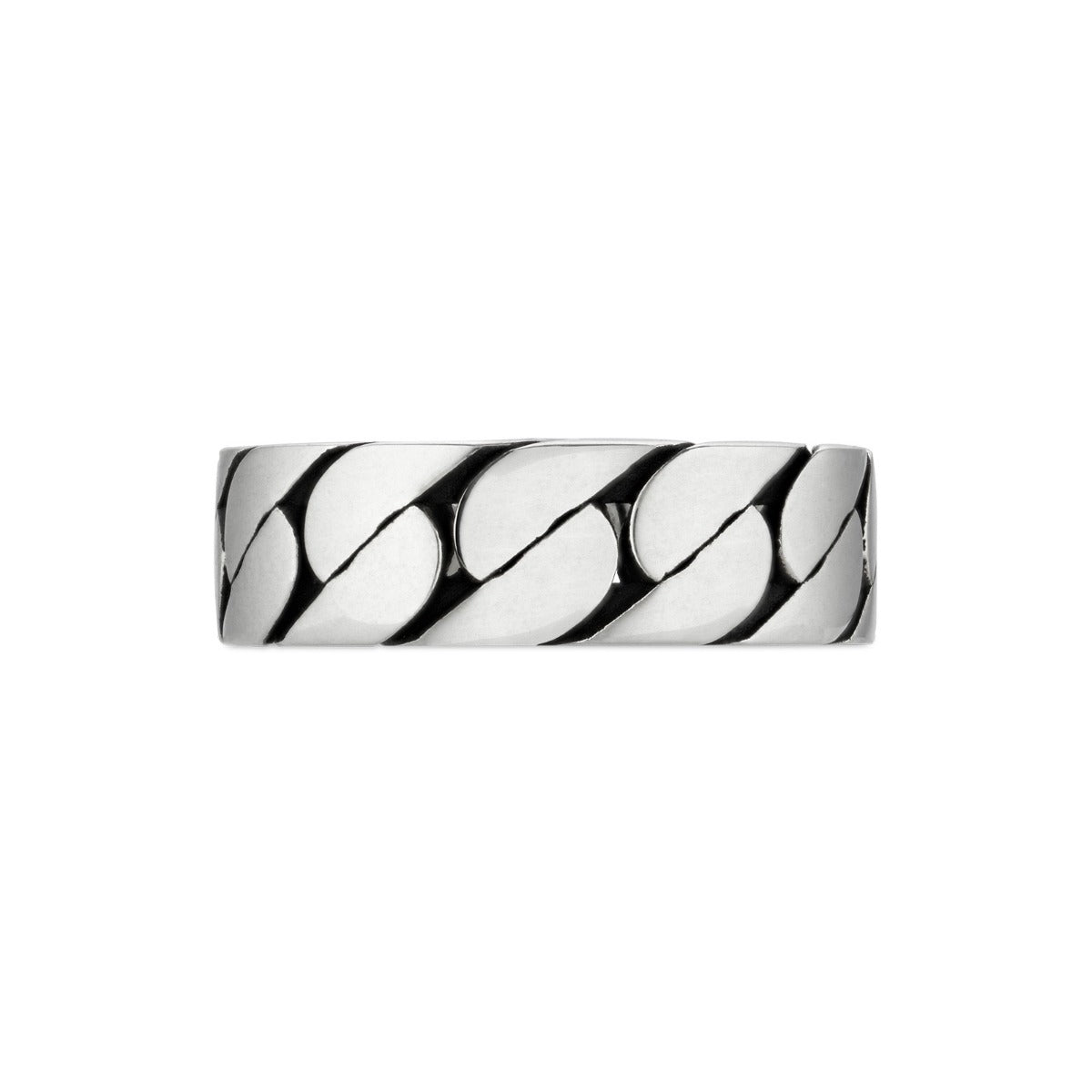Gucci Interlocking G Sterling Silver 6mm Ring - Steffans Jewellers