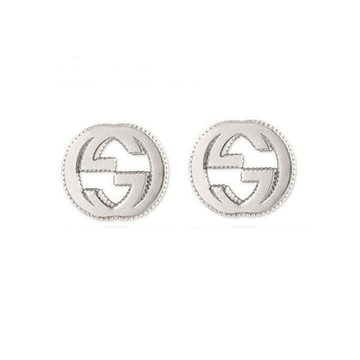 Gucci Interlocking G Sterling Silver Stud Earrings - Steffans Jewellers