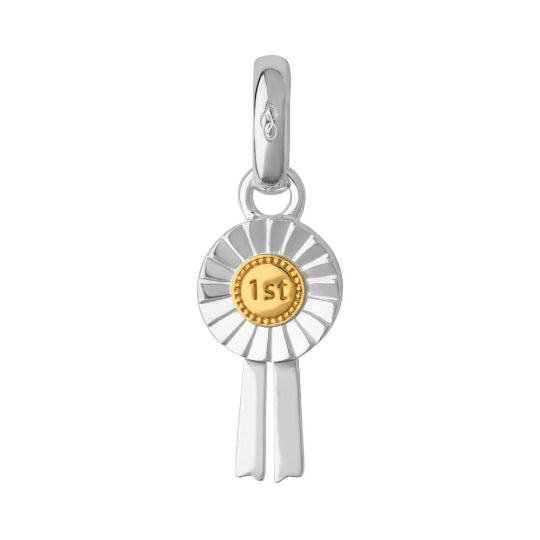 Links Of London Silver & Yellow Gold Vermeil 1st Place Rosette Charm