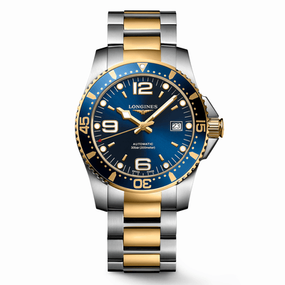 Longines HydroConquest 41mm Two Tone Blue Dial Men's Watch - Steffans Jewellers