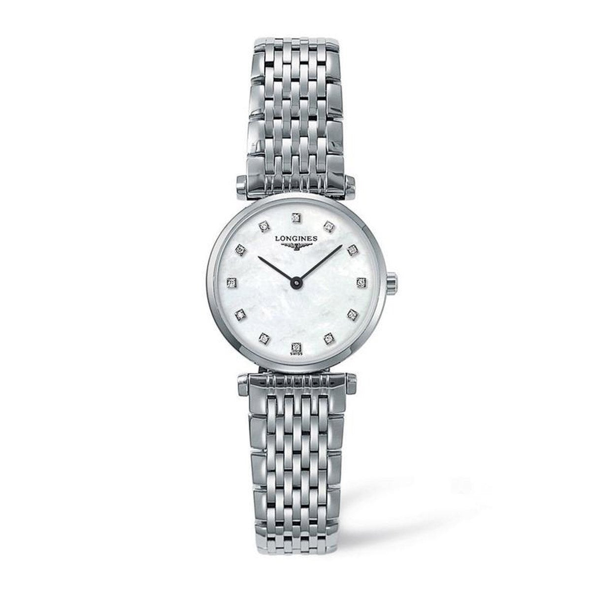 Longines La Grande Classique 24mm Mother of Pearl Diamond Dot Dial Quartz Ladies Watch - Steffans Jewellers