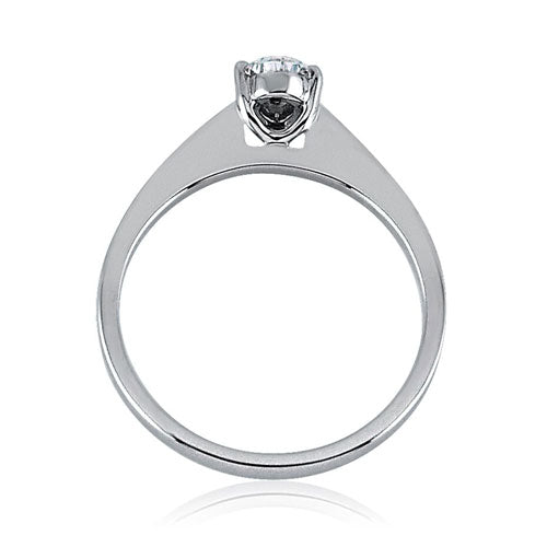 Steffans Pear Shaped Diamond Claw Set Platinum Solitaire Engagement Ring (0.30ct)
