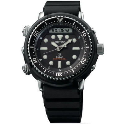 Seiko Prospex Diver's Solar Black Hybrid Arnie Watch - Steffans Jewellers