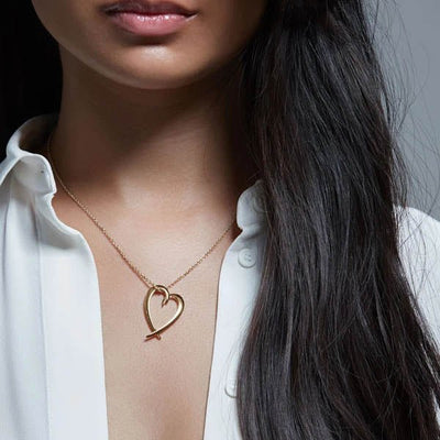 Shaun Leane Yellow Gold Vermeil Heart Necklace - Steffans Jewellers