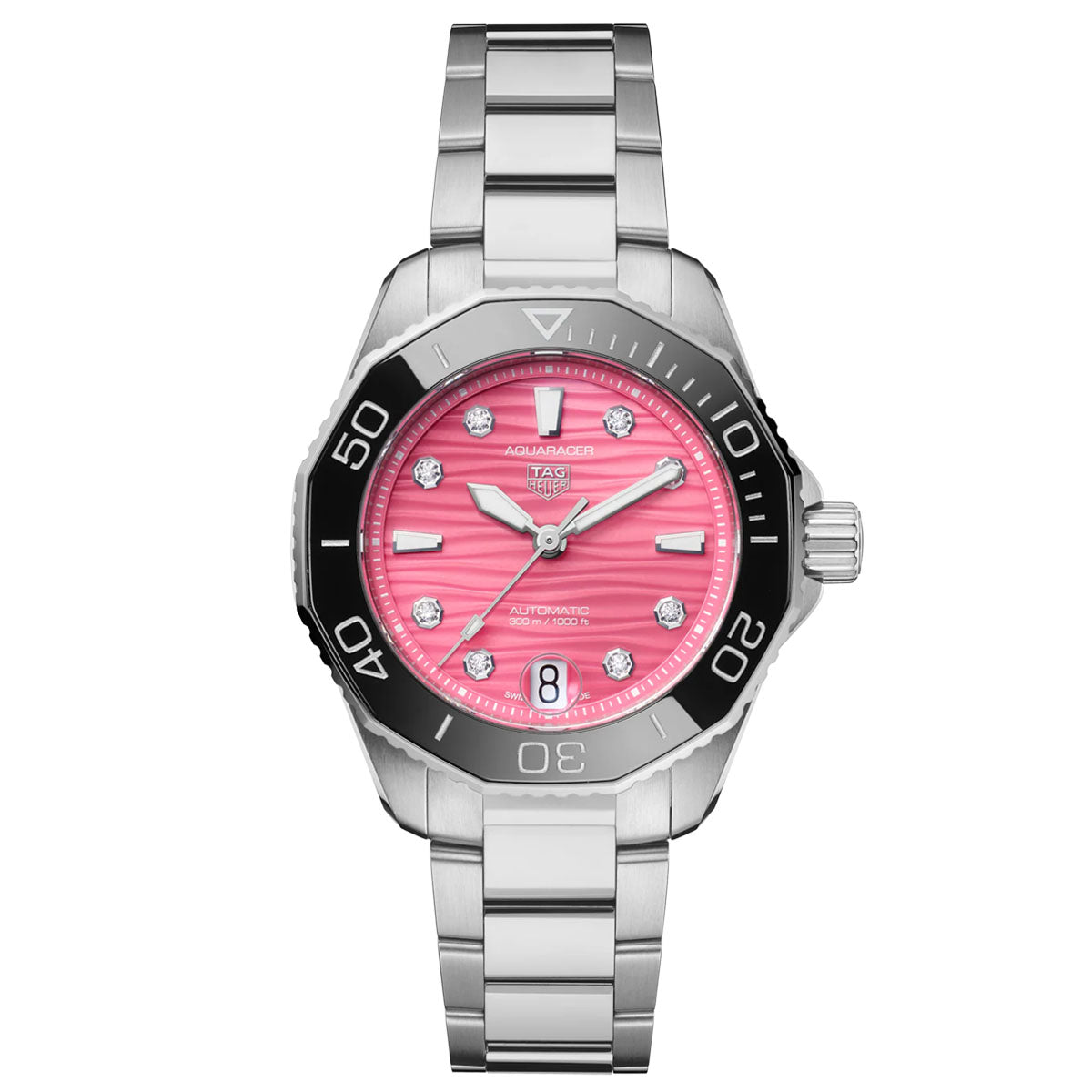 TAG Heuer Aquaracer Professional 300 Date Pink Dial Watch from