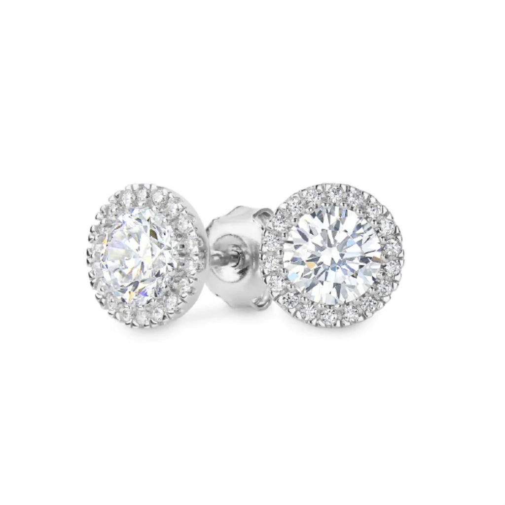 Georgini YOYO Sterling Silver & CZ Stud Earrings