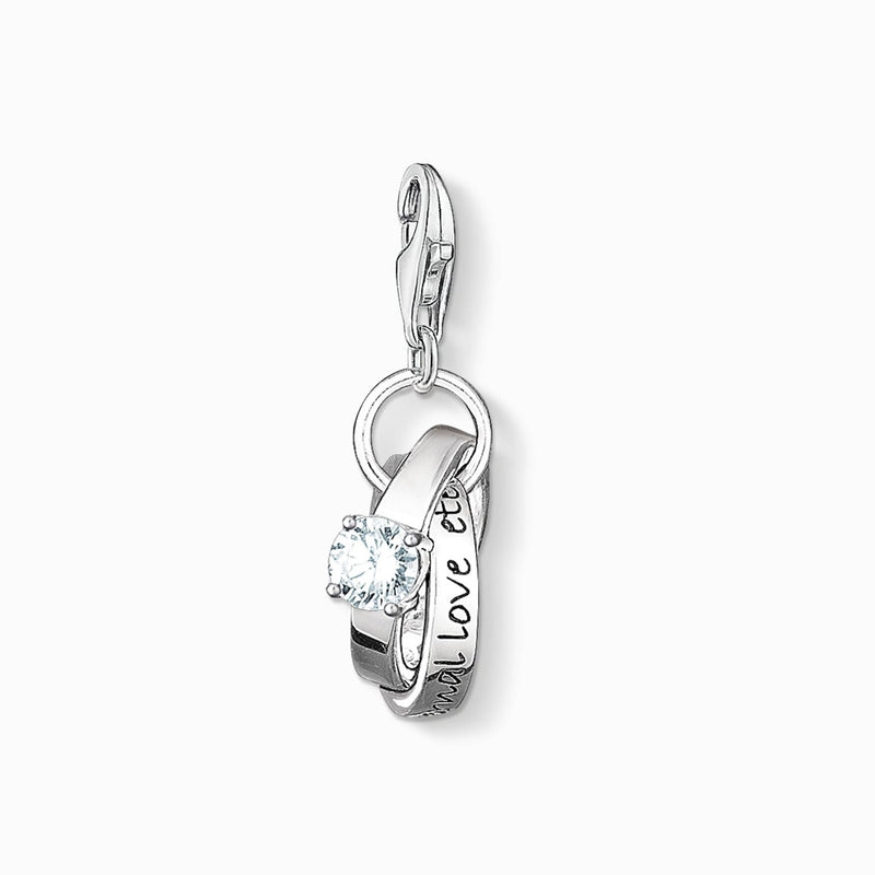 Thomas Sabo Sterling Silver Wedding Rings Charm