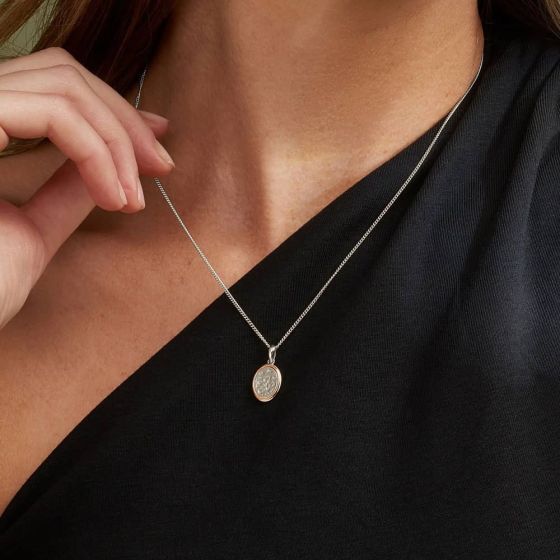 Clogau® Tree of Life Silver Oval Necklace