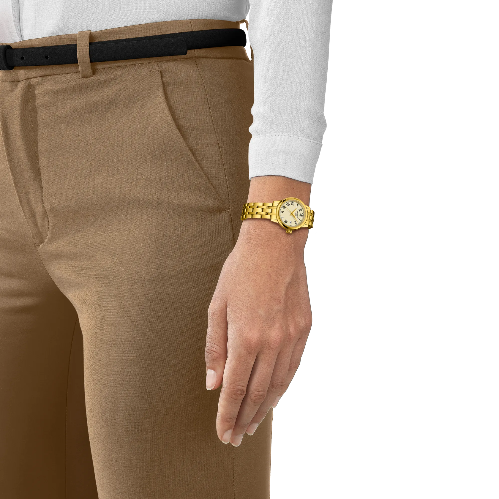 Tissot Classic Dream 28mm Yellow Gold PVD Ladies Watch