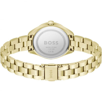 BOSS Sage 32mm Gold Stainless Steel Green Quartz Ladies Watch