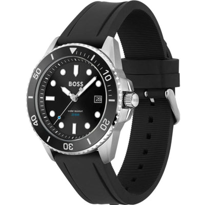 BOSS Ace 43mm Black Quartz Men's Watch 1513913 - Steffans Jewelllers