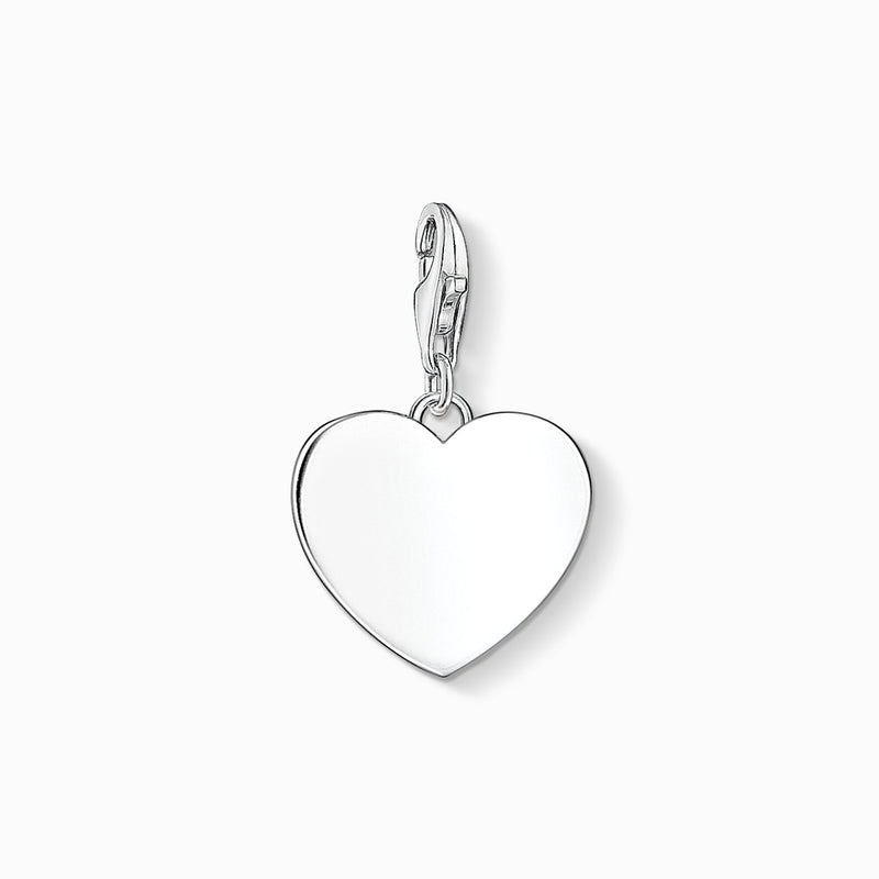 Thomas Sabo Sterling Silver Charm Club Heart Charm