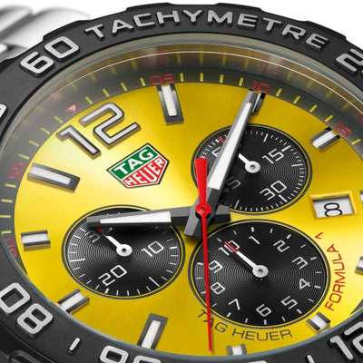 TAG Heuer Formula 1 43mm Yellow Quartz Men's Watch