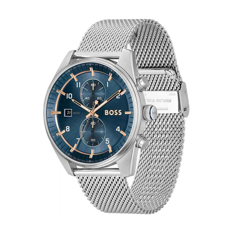 Hugo Boss Skytraveller 44mm Blue Quartz Men&