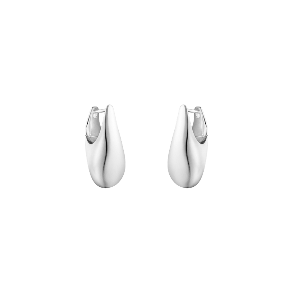 Georg Jensen Sterling Silver Reflect Earrings Small
