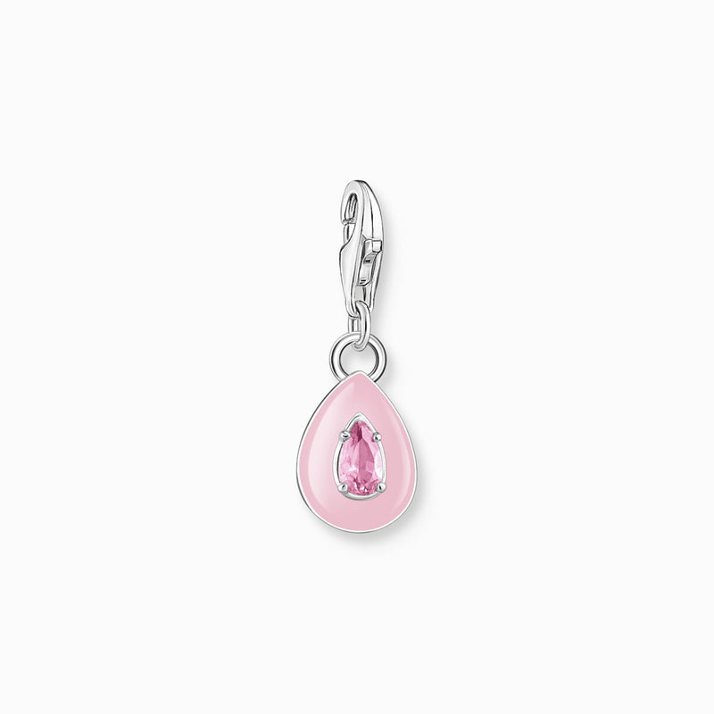 Thomas Sabo Charm Pendant Pink Drop Silver