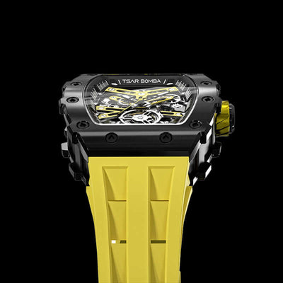 Tsar Bomba Elemental Series-Automatic Yellow Strap Men's Watch