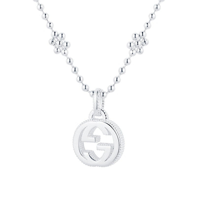 Gucci Sterling Silver Interlocking G Ladies Necklace