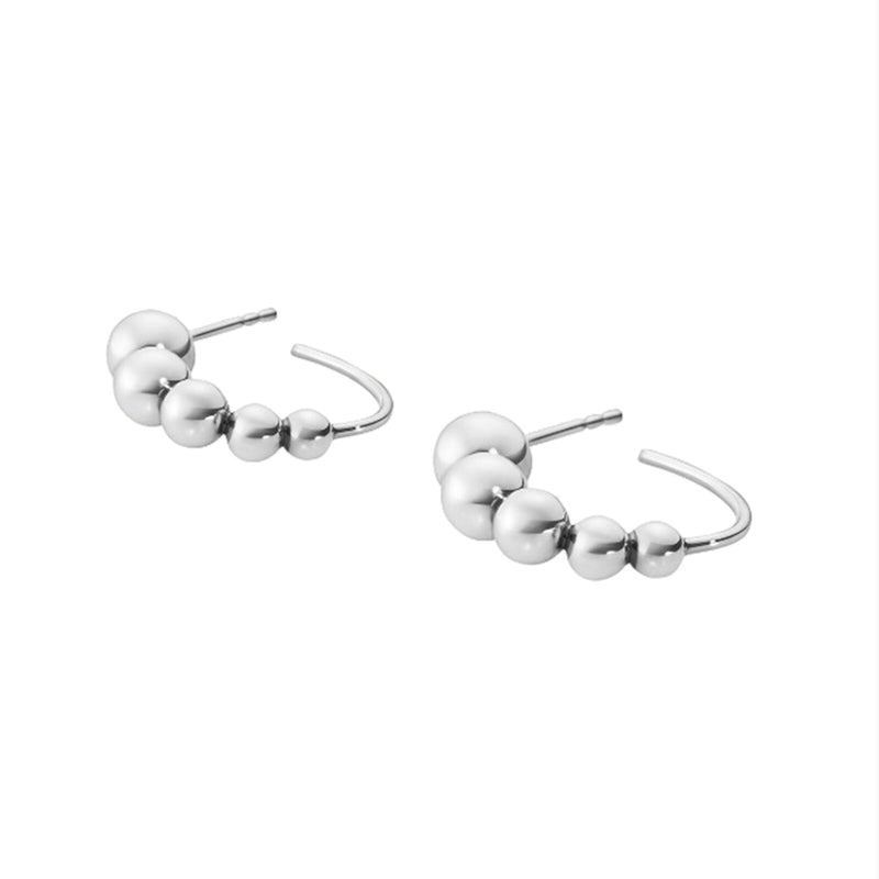 Georg Jensen Oxidised sterling silver Moonlight Grapes Earrings