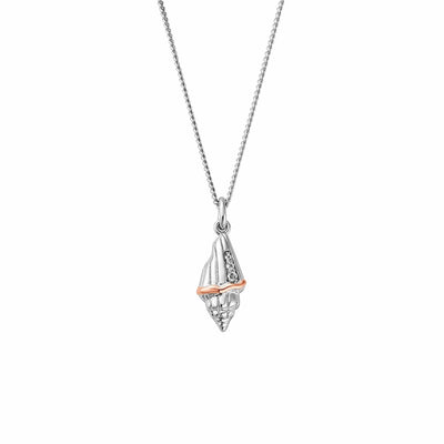 Clogau Sterling Silver Gold Sounds Of The Sea Pendant