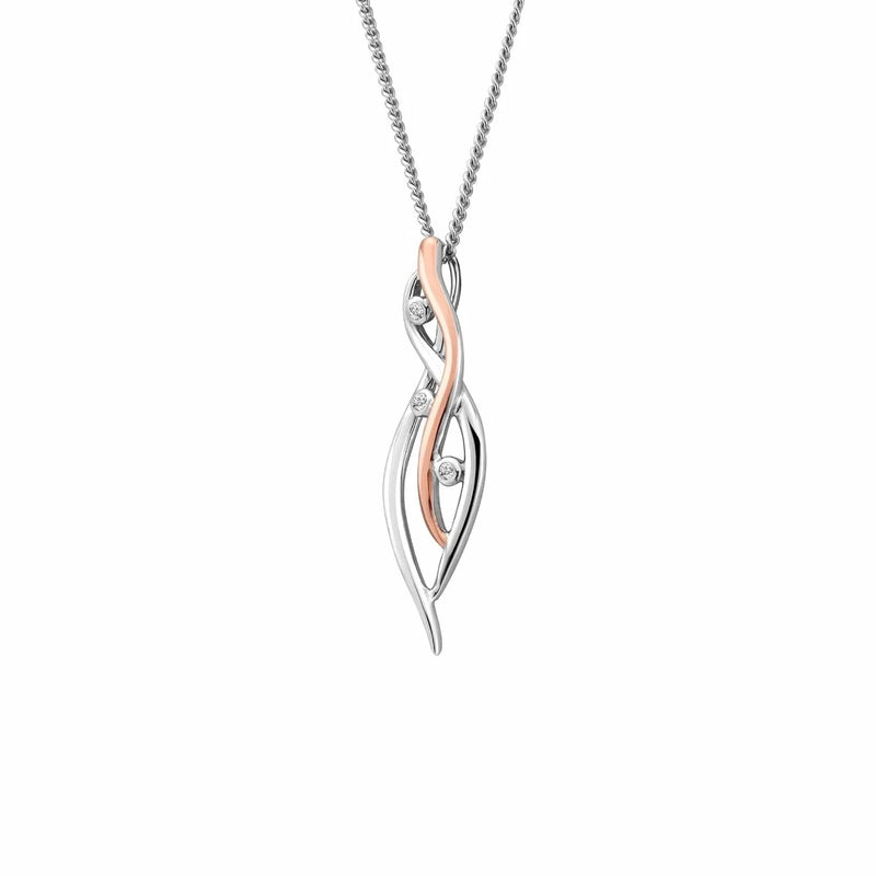 Clogau Sterling Silver Swallow Falls Pendant Neckalce