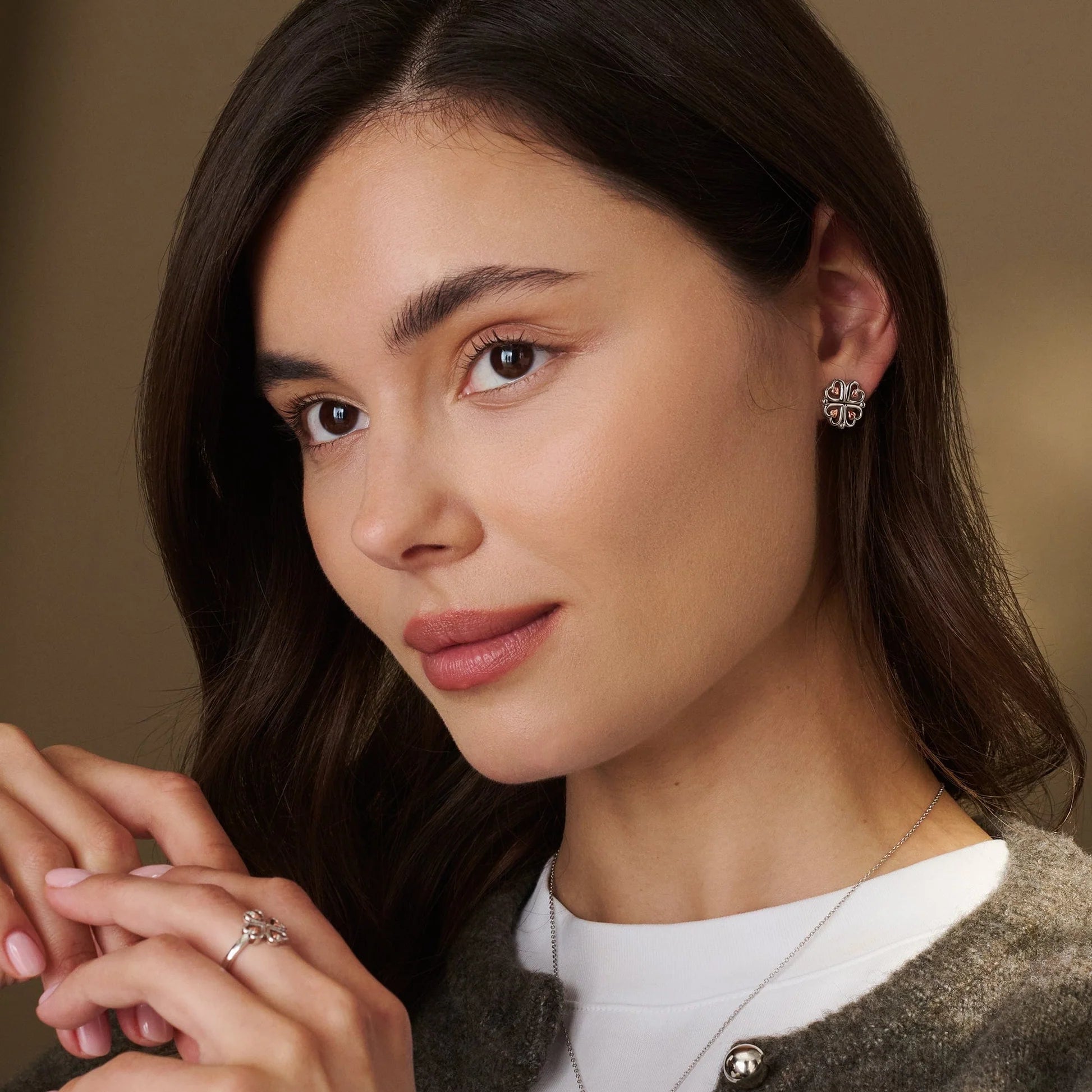 Clogau® Tree of Life® Sterling Silver Heart Drop-Stud Earrings