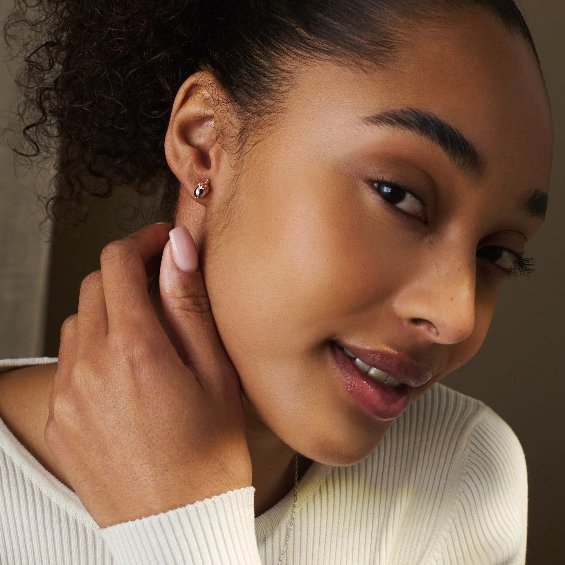 Royal Clogau® Sterling Silver Oak Leaf Stud Earrings