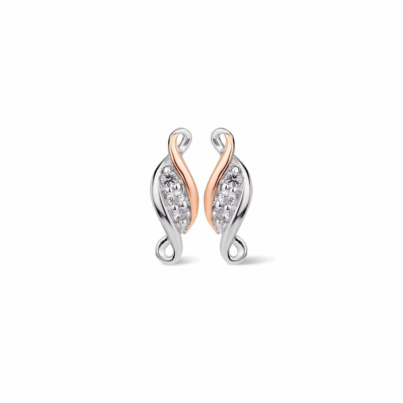 Clogau Sterling Silver Love Story Earrings