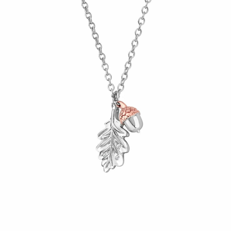 Clogau Sterling Silver Royal Oak Pendant Necklace