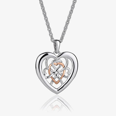 Clogau Sterling Silver Welsh Royalty Heart Pendant Necklace