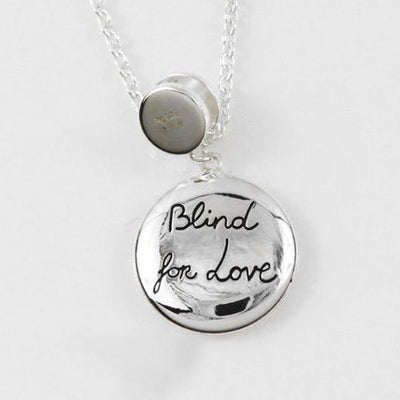 Gucci Sterling Silver Blind For Love Necklace