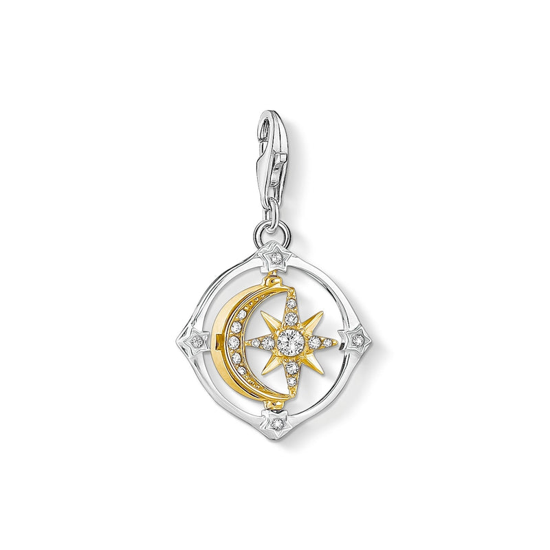 Thomas Sabo Sterling Silver Moon and Star Charm Club Pendants