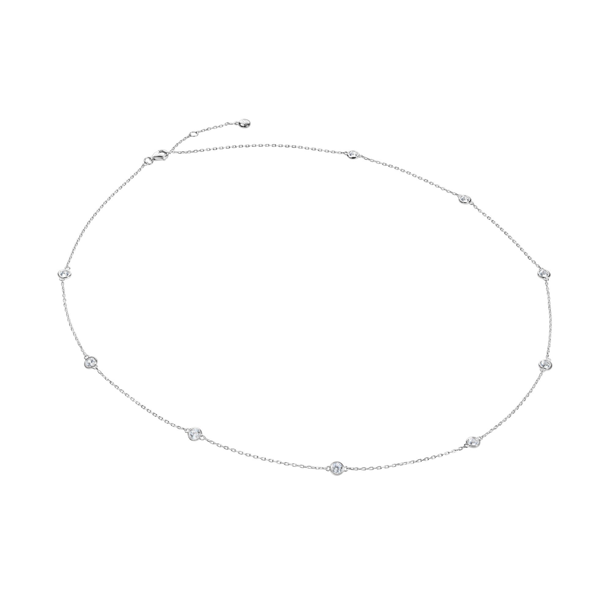 CARAT* Petra Cubic Zirconia White Gold-Plated Silver