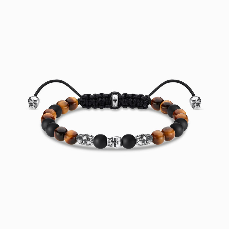 Thomas Sabo Bracelet Brown Skull