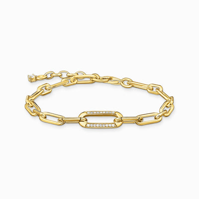 Thomas Sabo 18ct Yellow Gold Plated Anchor Bracelet