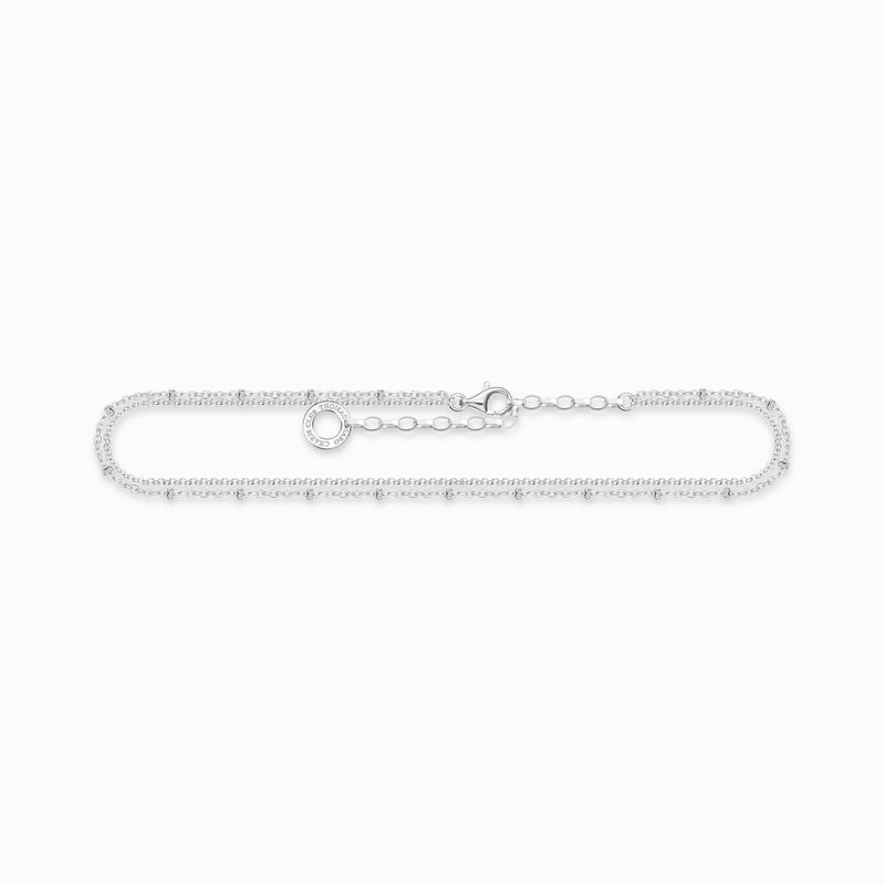 Thomas Sabo 925 Sterling Silver Charm Club Anklet