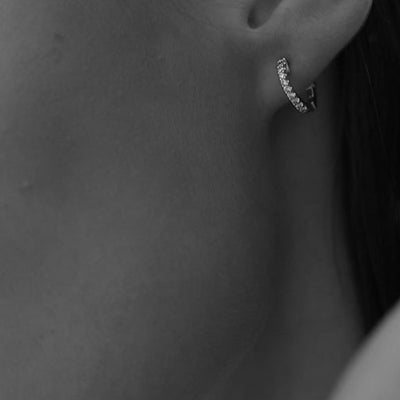 CARAT* London Sterling Silver Baby Hoop Earrings